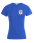 Preview: T-Shirt für Damen  "Hansa Fanclub Nordhessen" - royalblau - Brustlogo & gr. Rückenlogo